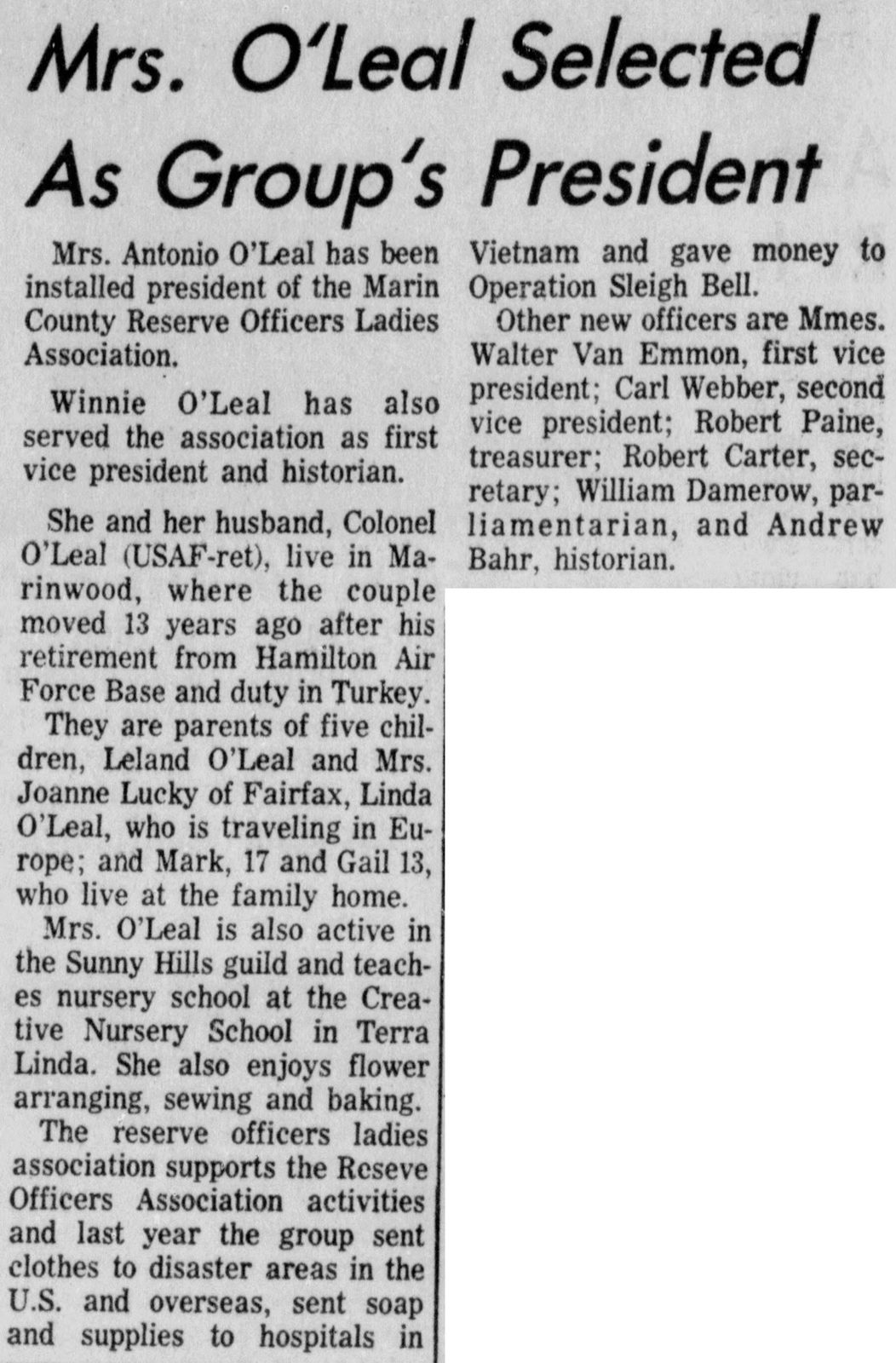 June 6, 1972: "Mrs